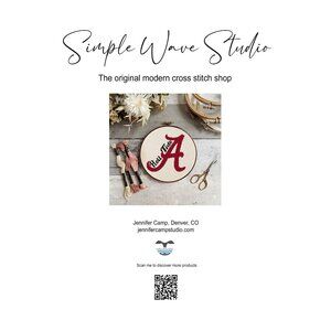 Alabama‎ Roll Tide Football Counted Cross Stitch Kit